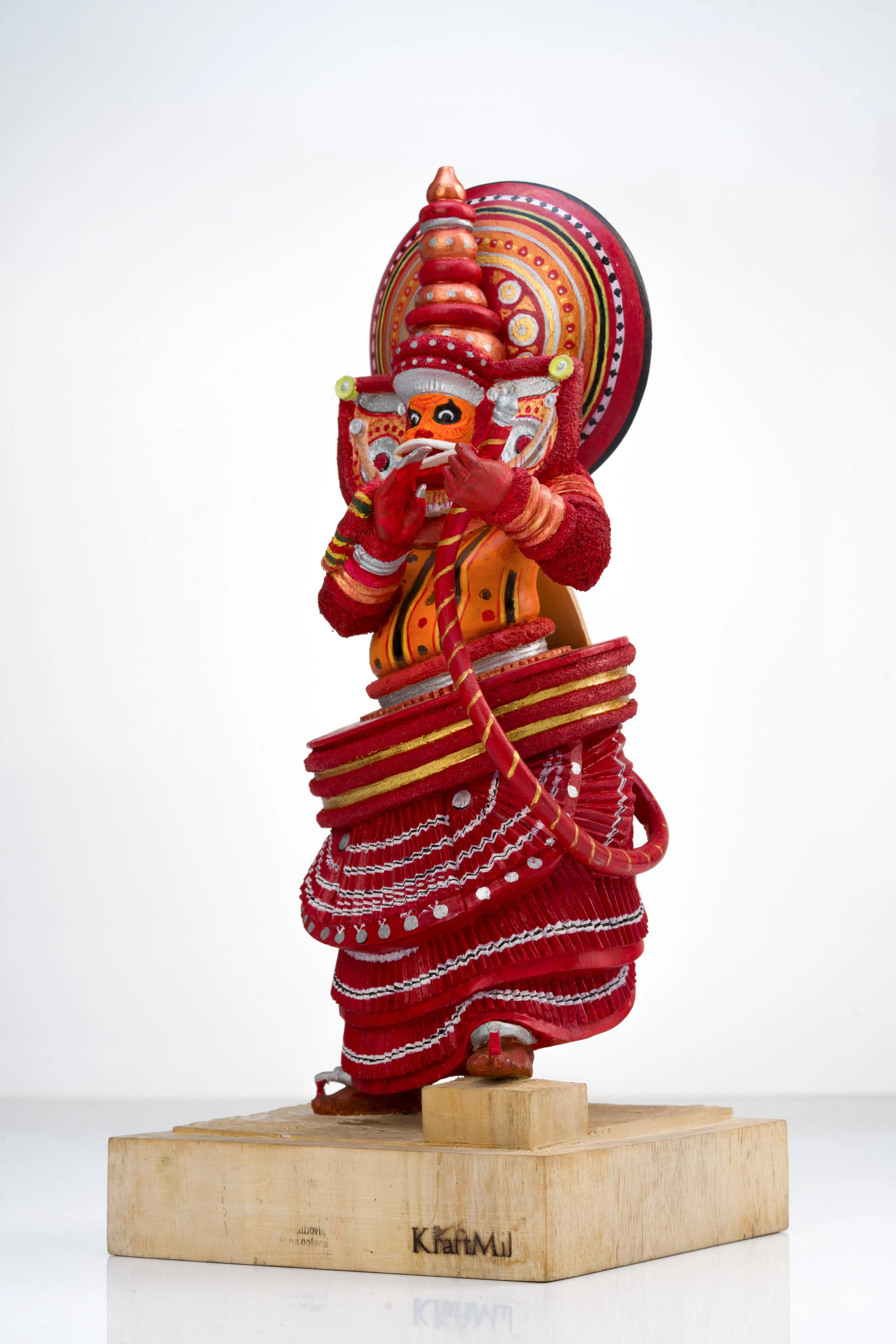Theyyam Wooden Scupture - View 2
