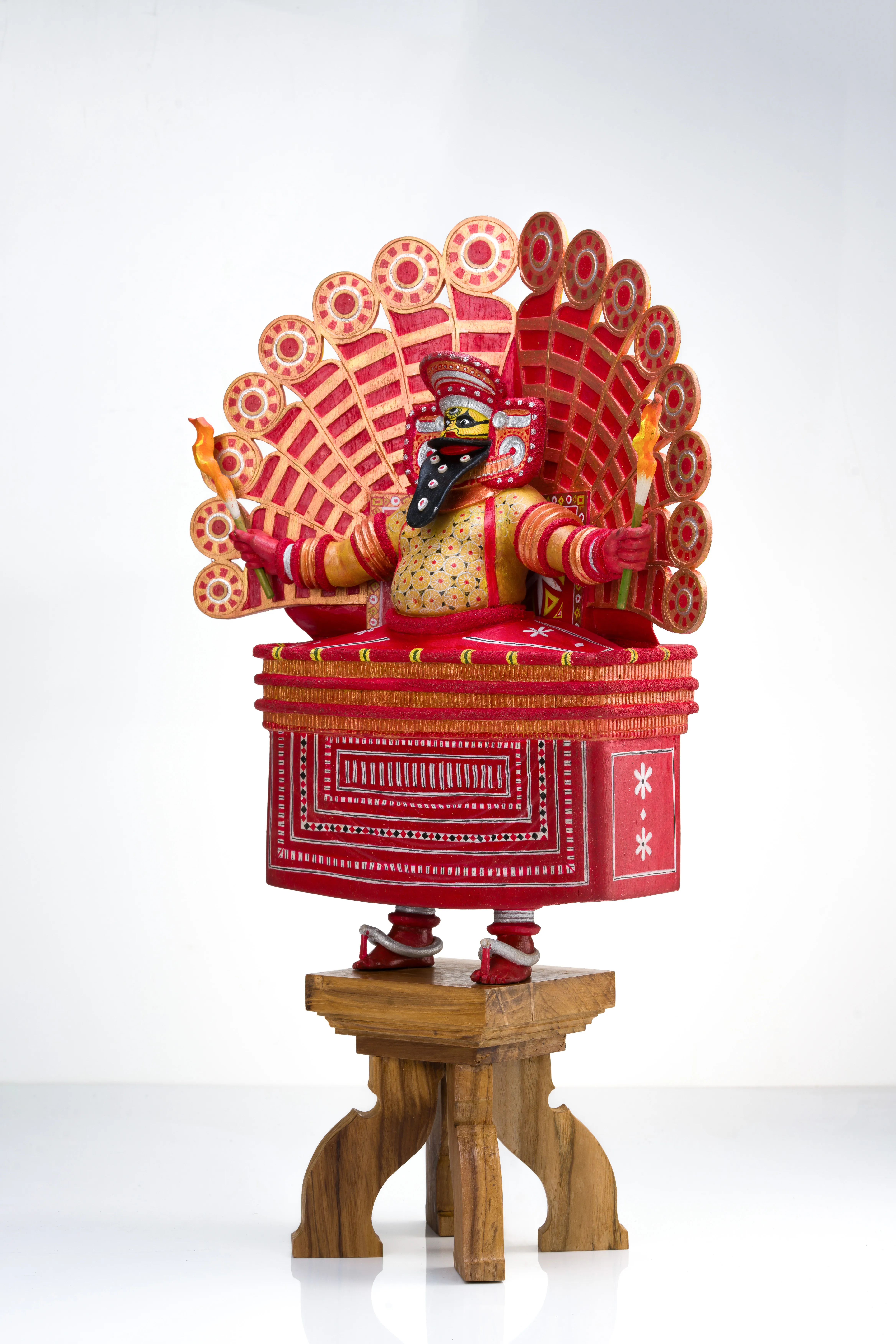 Theyyam Wooden Sculpture