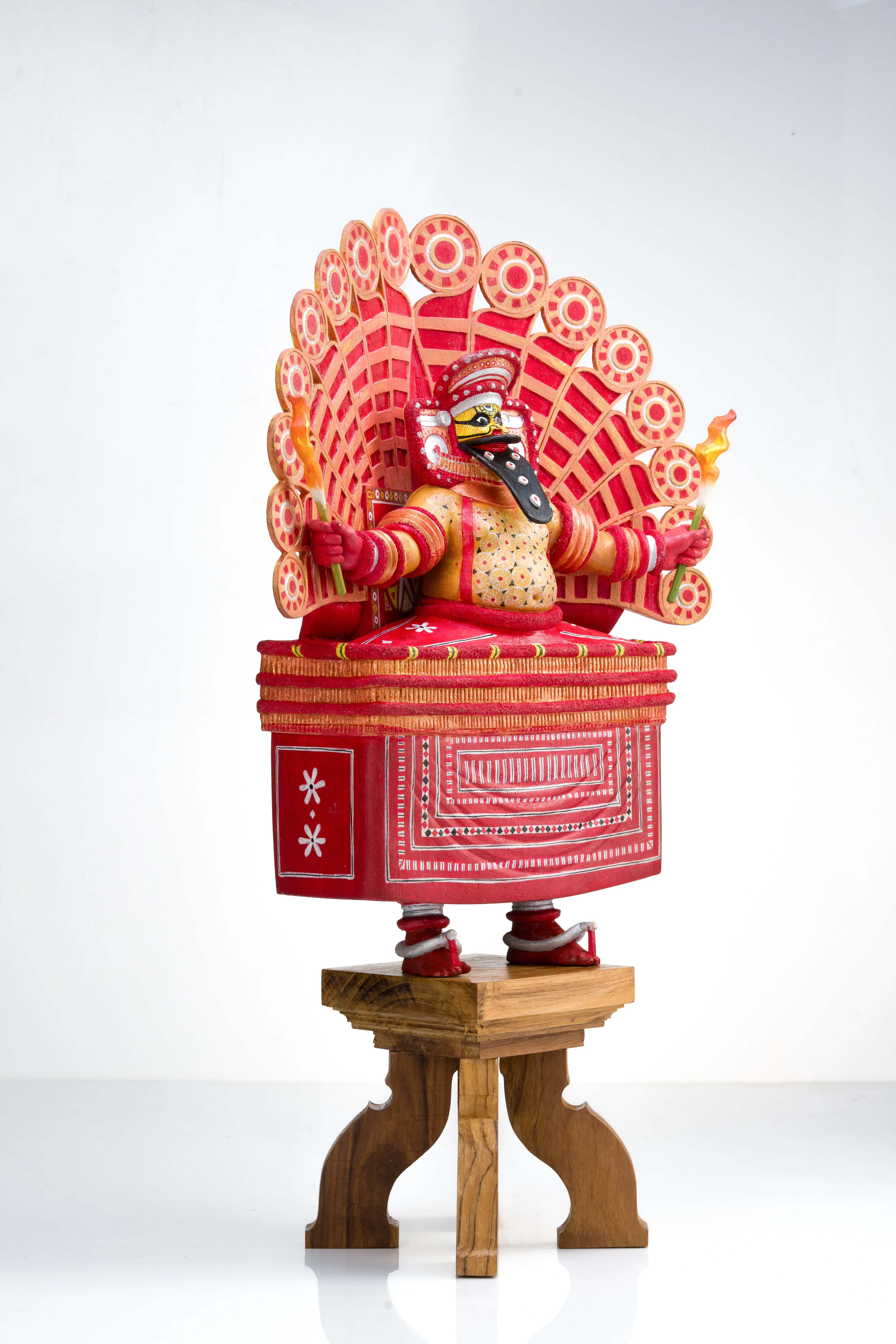 Theyyam Wooden Sculpture - View 2