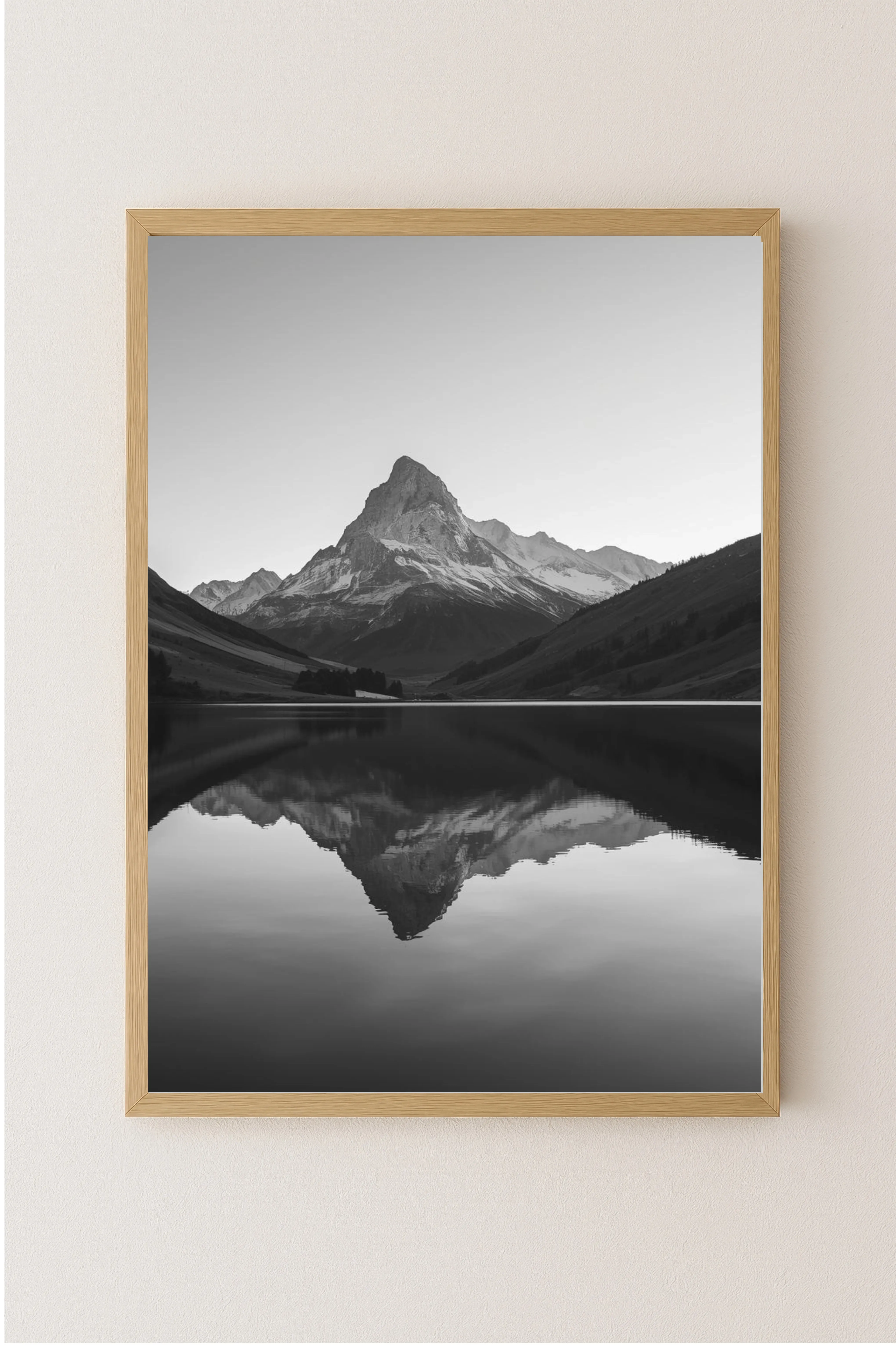 Black and white Mountain Shadows