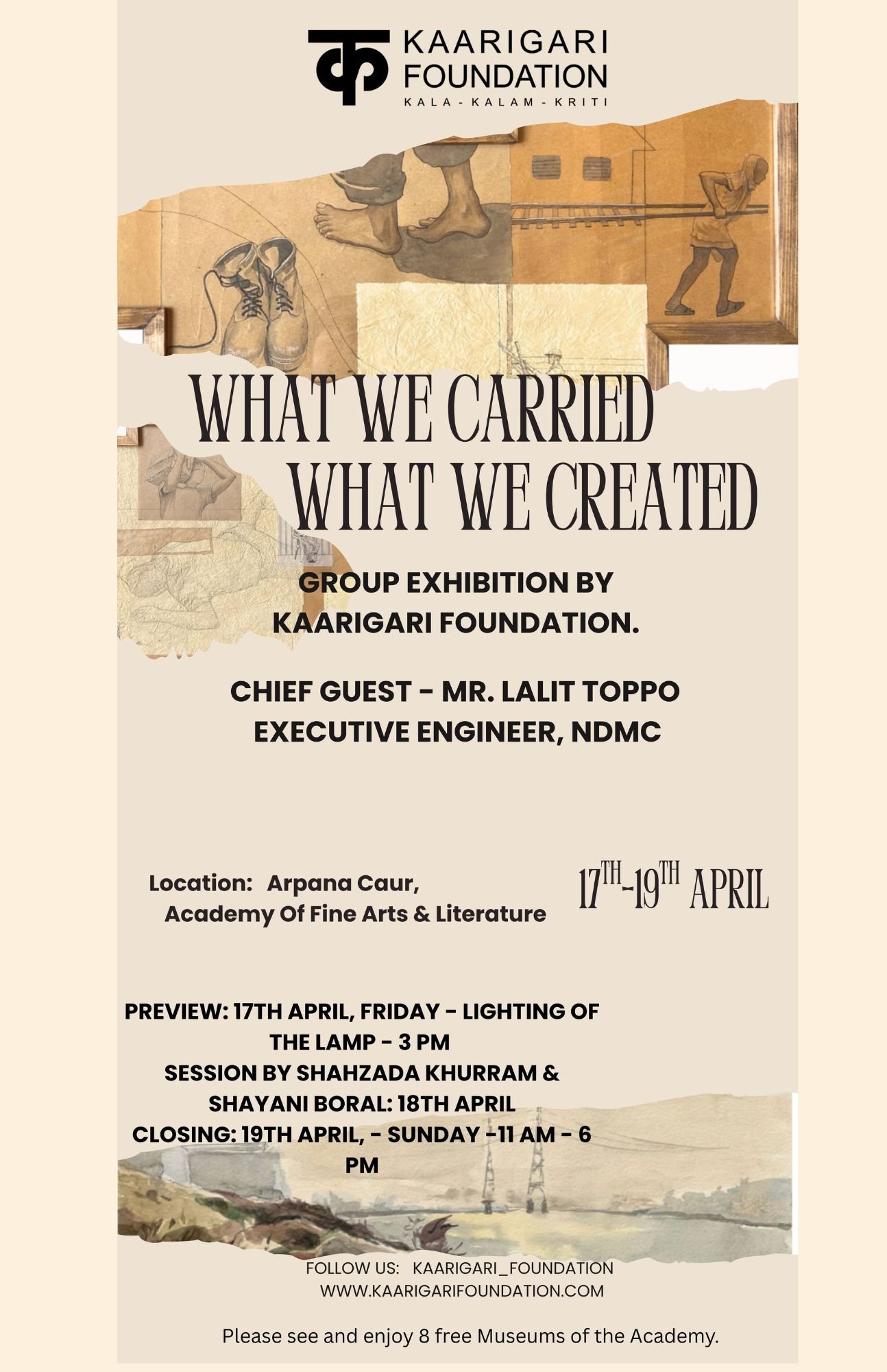 WHAT WE CARRIED, WHAT WE CREATED